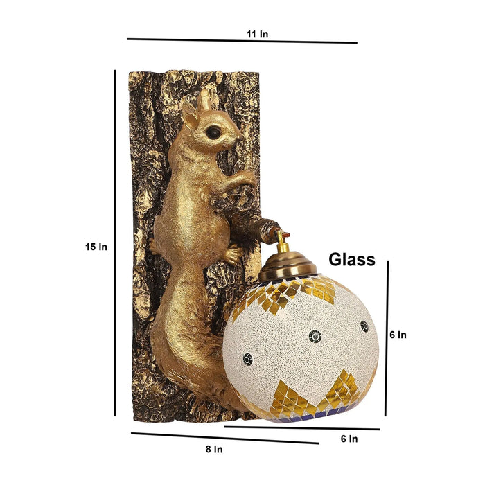 Black and Gold Wood Multicolor beautiful Wall Lights - Ouch Cart