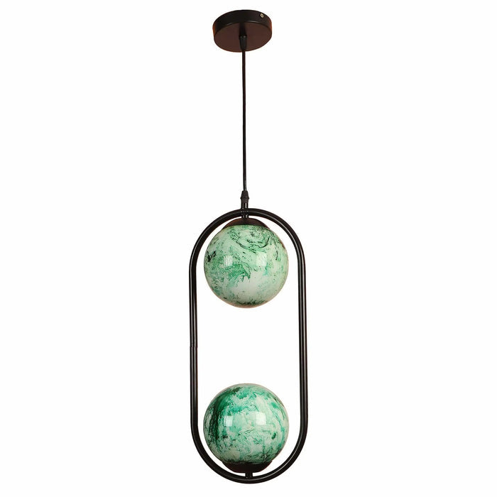 Black And Green Modern Metal Hanging Light - Ouch Cart