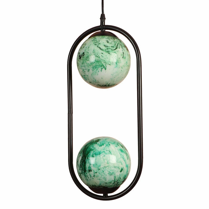 Black And Green Modern Metal Hanging Light - Ouch Cart