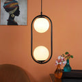 Black And White Modern Metal Hanging Light - Ouch Cart