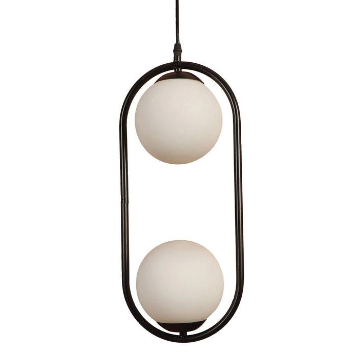 Black And White Modern Metal Hanging Light - Ouch Cart