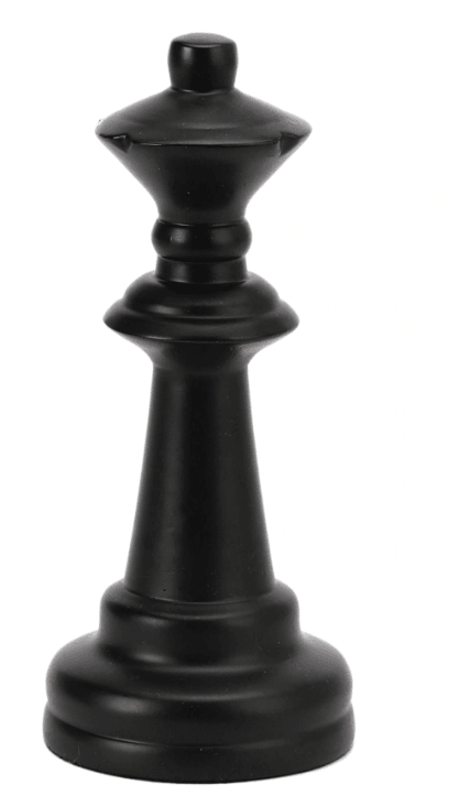 Black Chess Queen Showpiece, - Ouch Cart