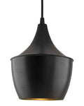 Black Metal Medium Pear Hanging Light for Home Decoration - Ouch Cart