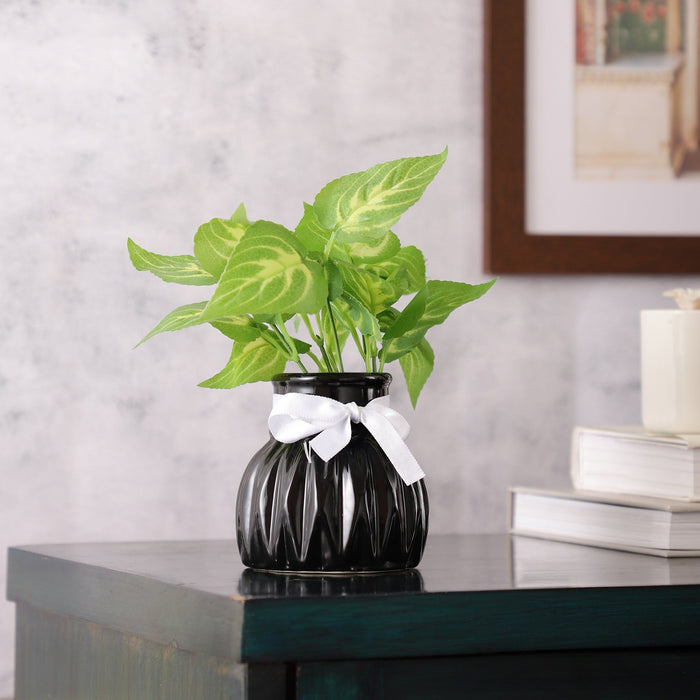 Black WaveCera Vase small M.M.I. OVERSEAS