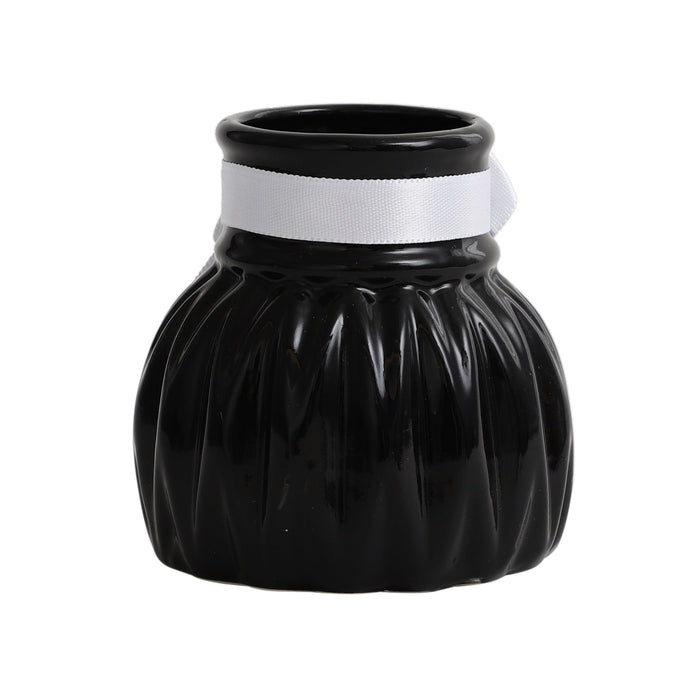 Black WaveCera Vase small M.M.I. OVERSEAS