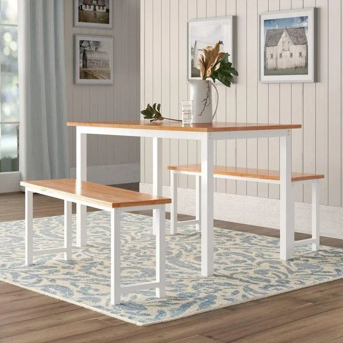 Blomkest 4 - Person Breakfast Nook Dining Set - Ouch Cart