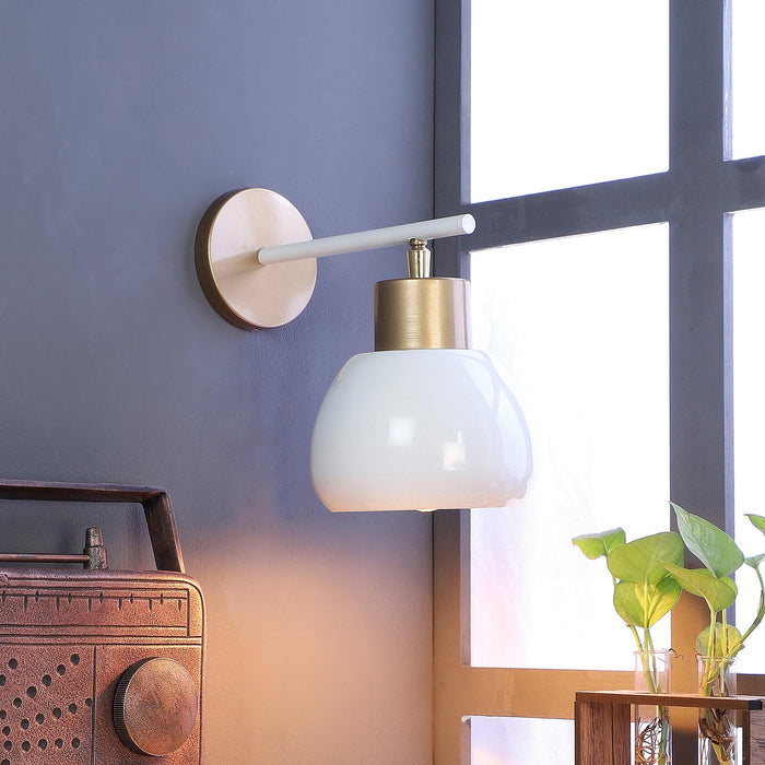 Bon-Bon White Metal Wall Light by SS Lightings - Ouch Cart