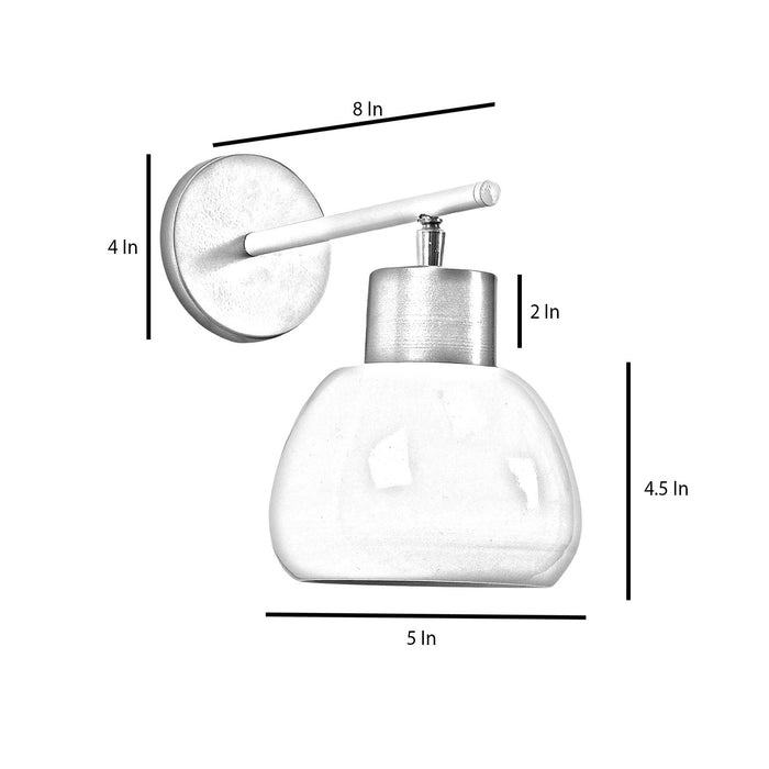 Bon-Bon White Metal Wall Light by SS Lightings - Ouch Cart