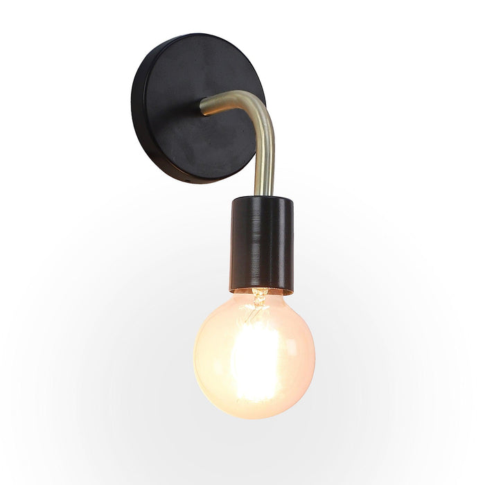 Brass Black Metal Wall Light by SS Lightings - Ouch Cart