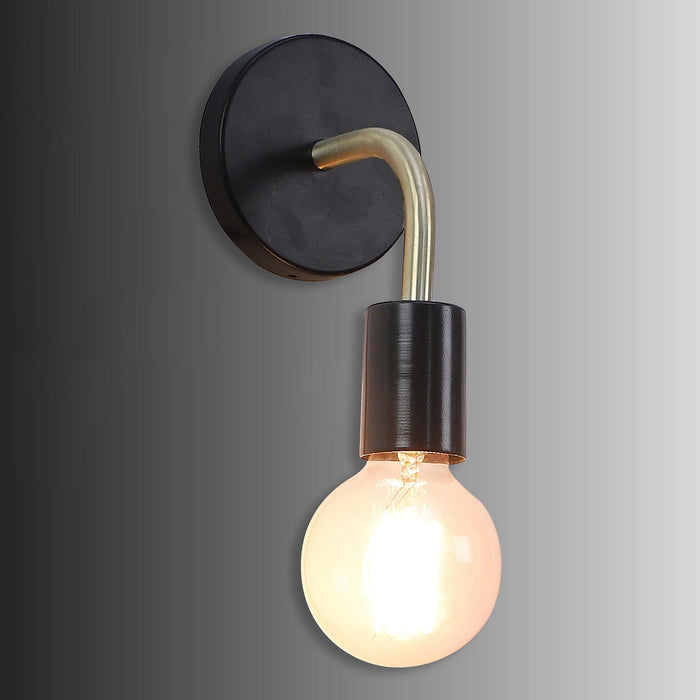 Brass Black Metal Wall Light by SS Lightings - Ouch Cart