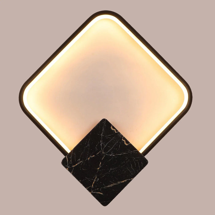Brown And White Iron Wall Light - Ouch Cart