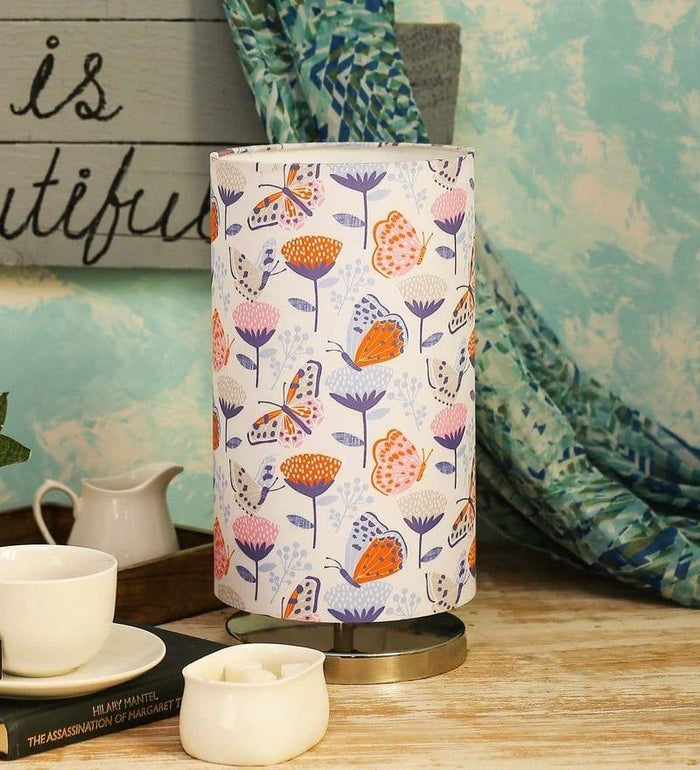 Butterfly on Flower Round Lamp - Ouch Cart