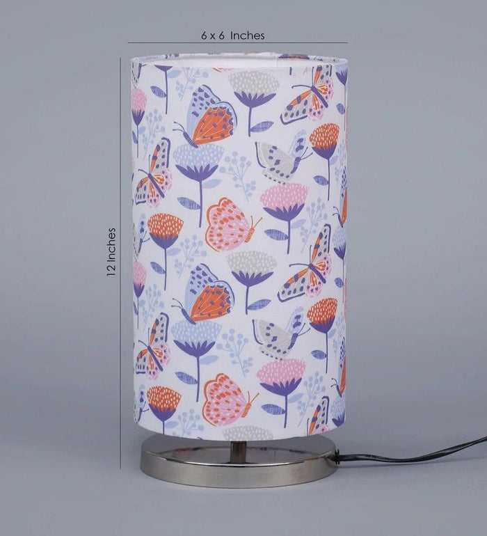 Butterfly on Flower Round Lamp - Ouch Cart