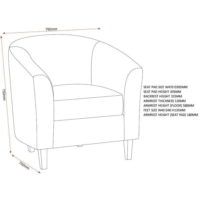 Byrd Tub Chair - Ouch Cart
