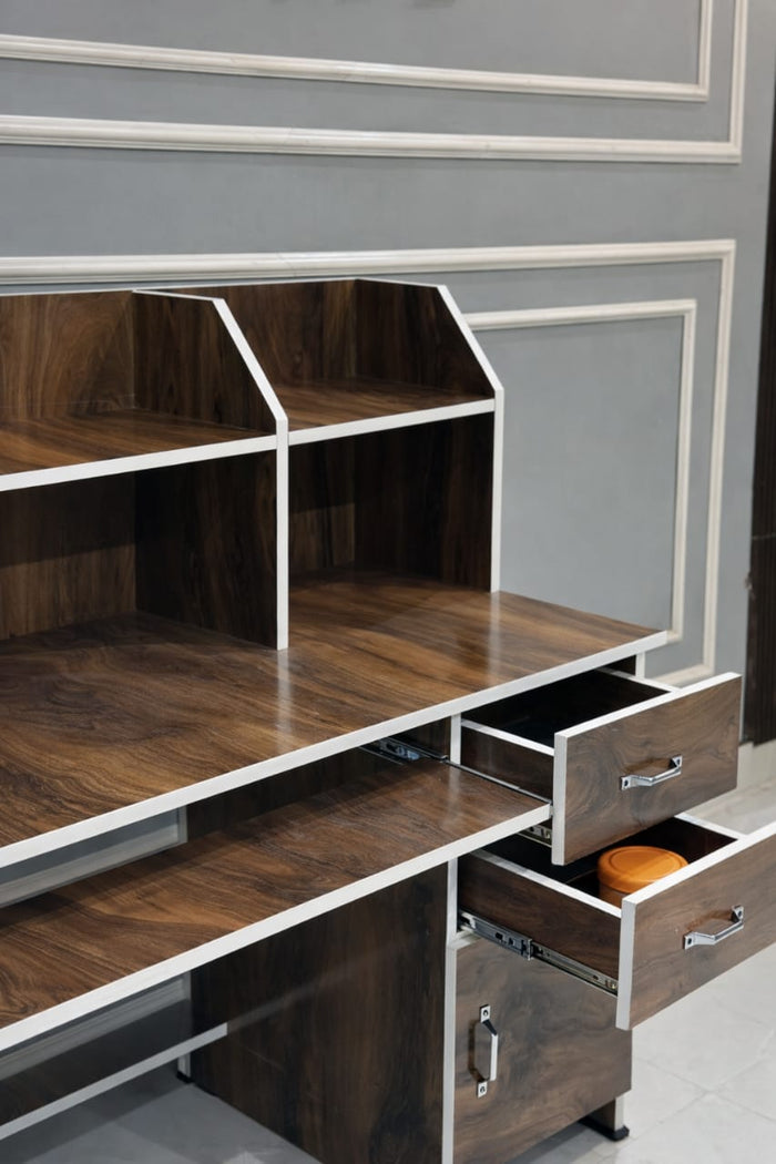 Carlos Computer Table In Columbia Walnut Finish
