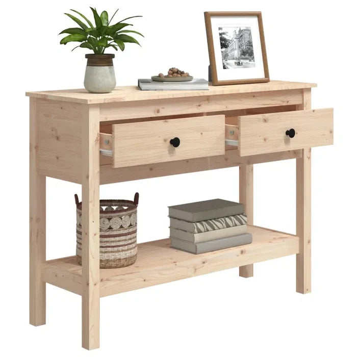 Carlos Solid Wood Console Table Ouch Cart