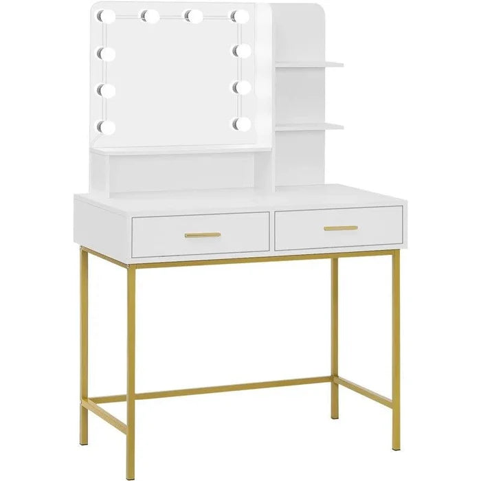 Catalina Dressing Table with Mirror - Ouch Cart