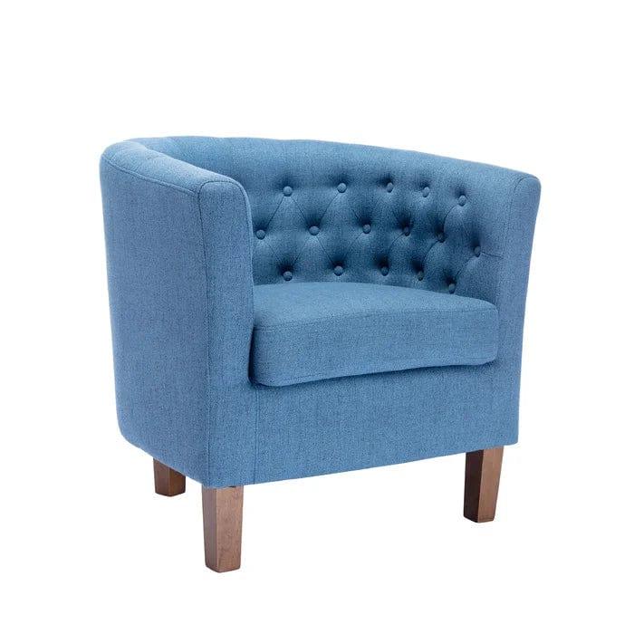 Cecille Upholstered Made to Order Barrel Chair - Ouch Cart | Tub chair