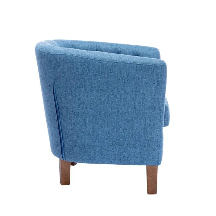 Cecille Upholstered Made to Order Barrel Chair - Ouch Cart