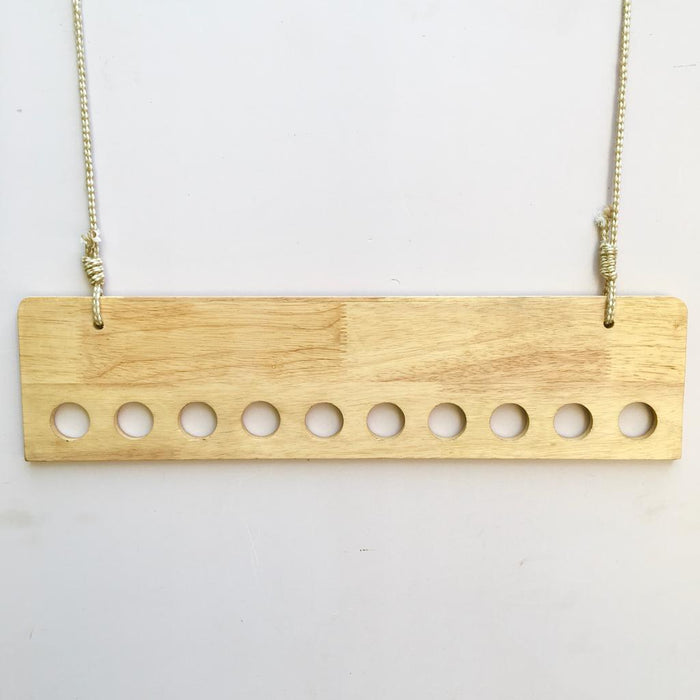 Ceiling Rope Hanging Wooden Clothes Hanger Rack By Miza - Ouch Cart