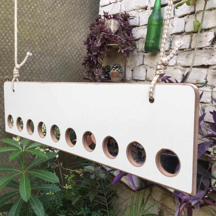 Ceiling Rope Hanging Wooden Clothes Hanger Rack By Miza - Ouch Cart