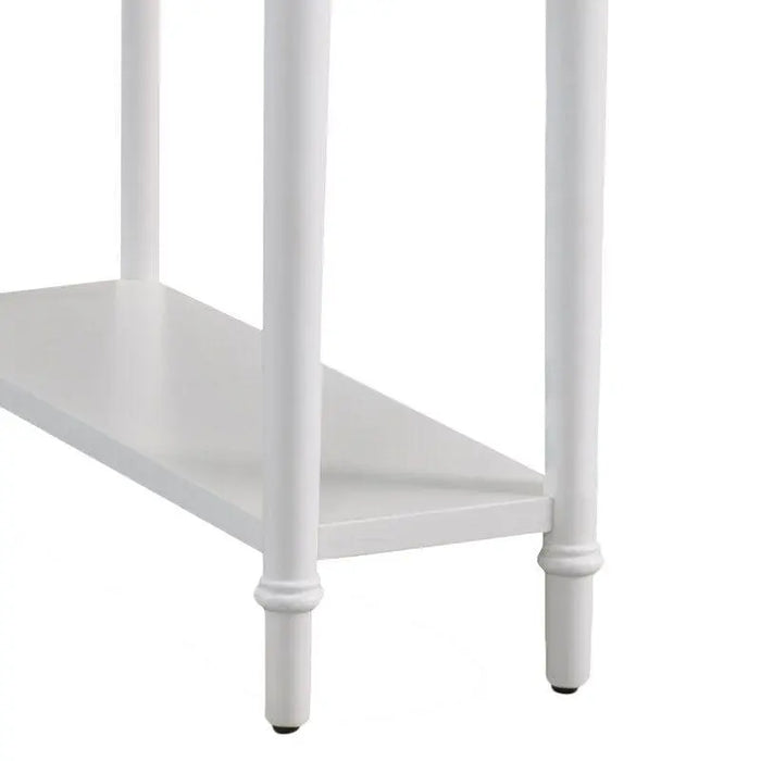 Center Tall Solid Wood End Table with Storage - Ouch Cart