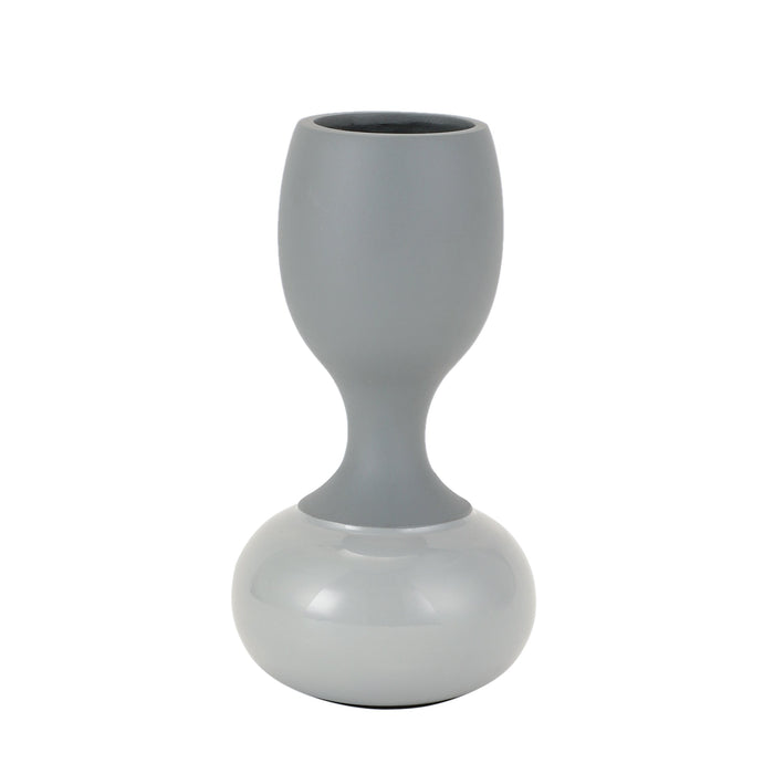 Chalice Grey Enamel Vase M.M.I. OVERSEAS