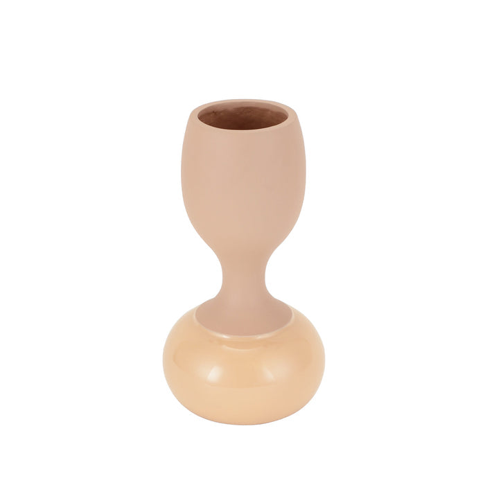 Chalice Peach Enamel Vase M.M.I. OVERSEAS