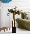 Champagne Bottle Scarlet Red & Gold (Small) Aluminium Table Vase, - Ouch Cart