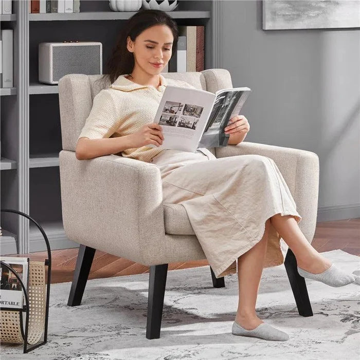 Chavtika Wide Tufted Polyester Armchair - Ouch Cart