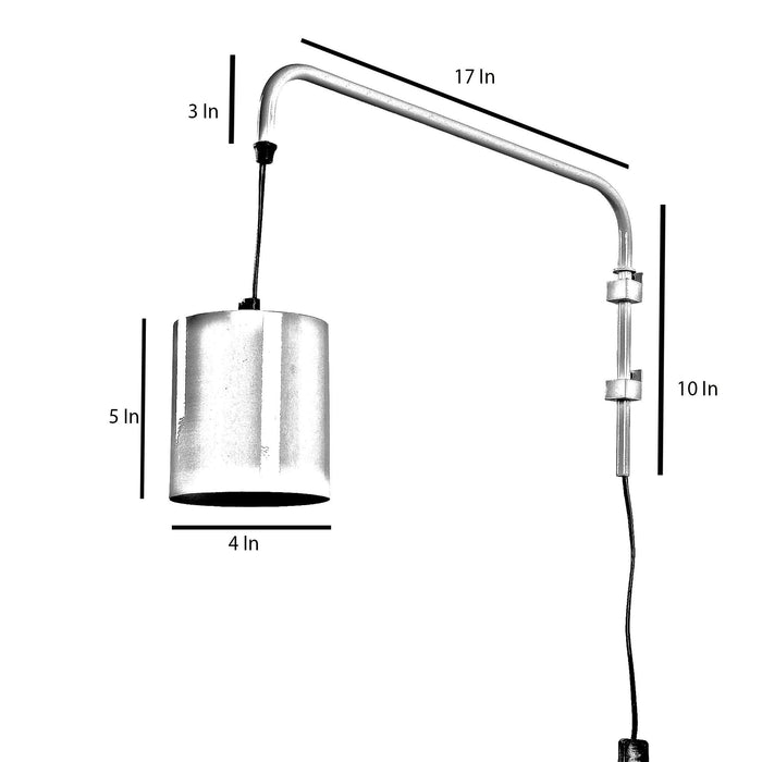 Cicero White Metal Wall Light by SS Lightings - Ouch Cart