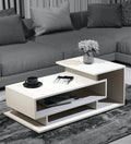 Coffee Table In Frosty White Colour - Ouch Cart
