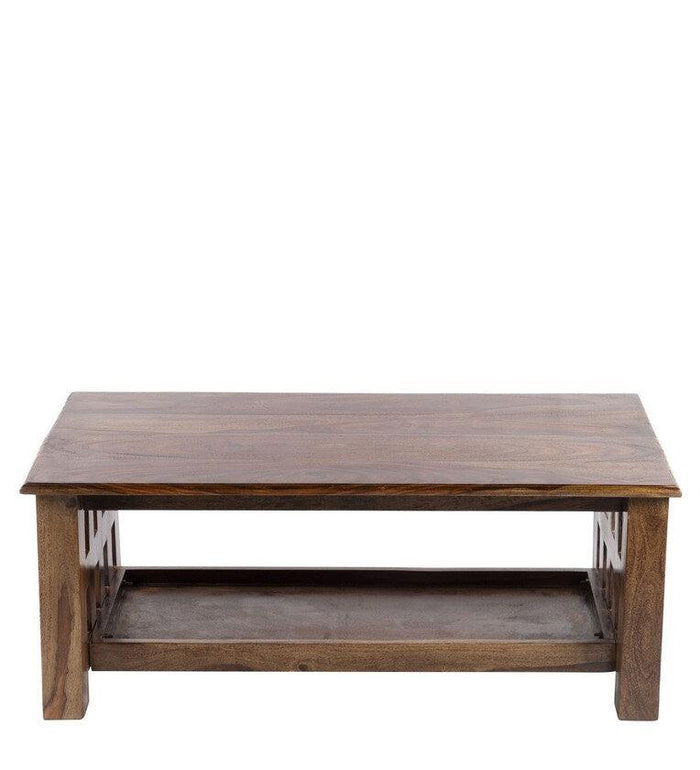 Coffee Table in Teak Finish - Ouch Cart