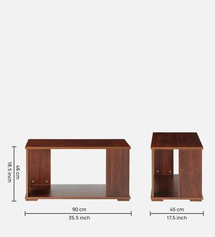 Coffee Table in Walnut Finish - Ouch Cart