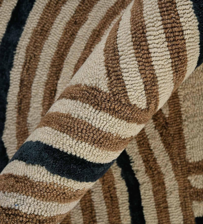 CORAL REEF Wool & Viscose Canyan 4x6 Feet Hand-Tufted Carpet - Rug - Ouch Cart