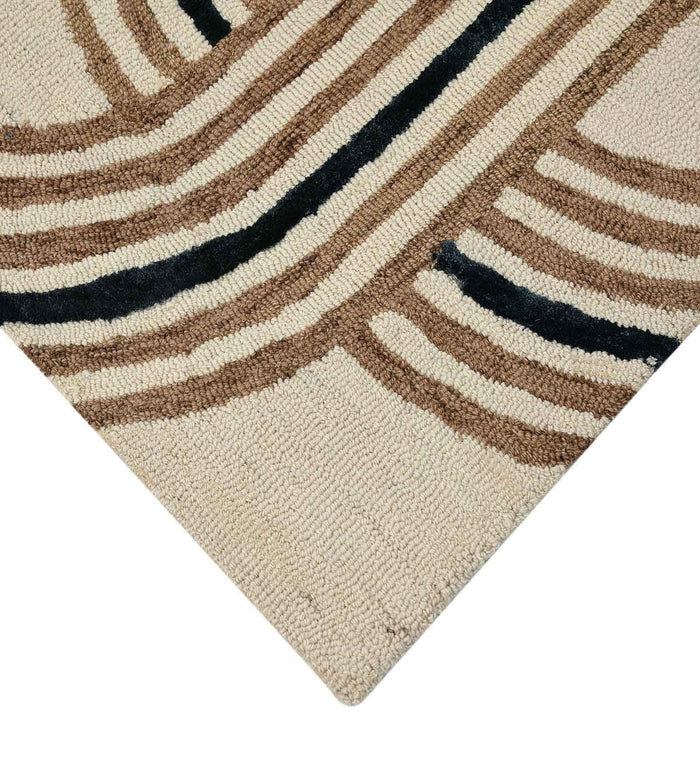 CORAL REEF Wool & Viscose Canyan 4x6 Feet Hand-Tufted Carpet - Rug - Ouch Cart
