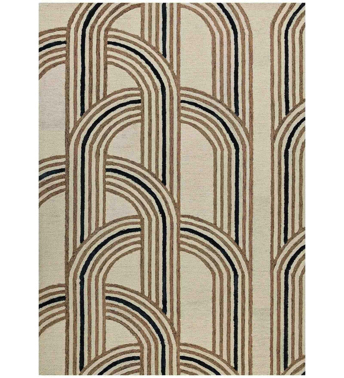 CORAL REEF Wool & Viscose Canyan 4x6 Feet Hand-Tufted Carpet - Rug - Ouch Cart