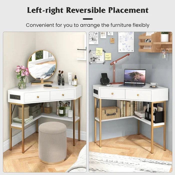 '' Corner Computer Desk for Efficient Workspaces" Ouch Cart