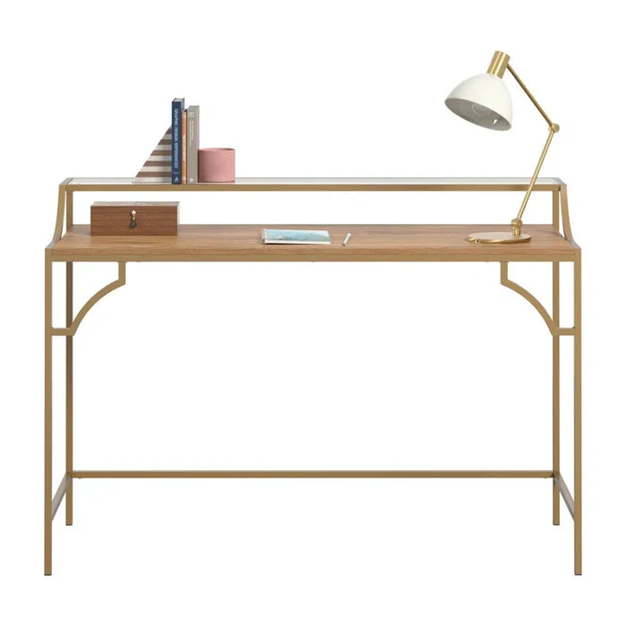 Corner Metal Base Writing Desk ouch cart
