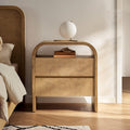 Crescent 2-Drawer Nightstand - Ouch Cart