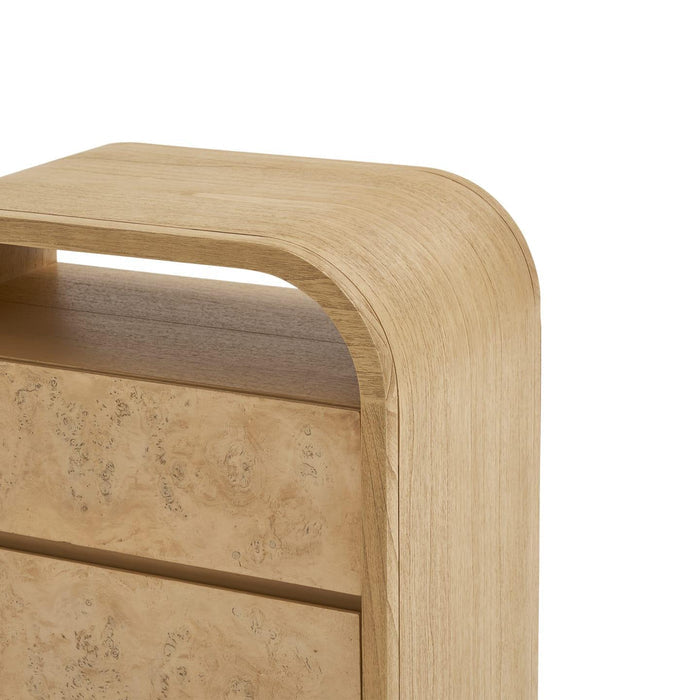 Crescent 2-Drawer Nightstand - Ouch Cart