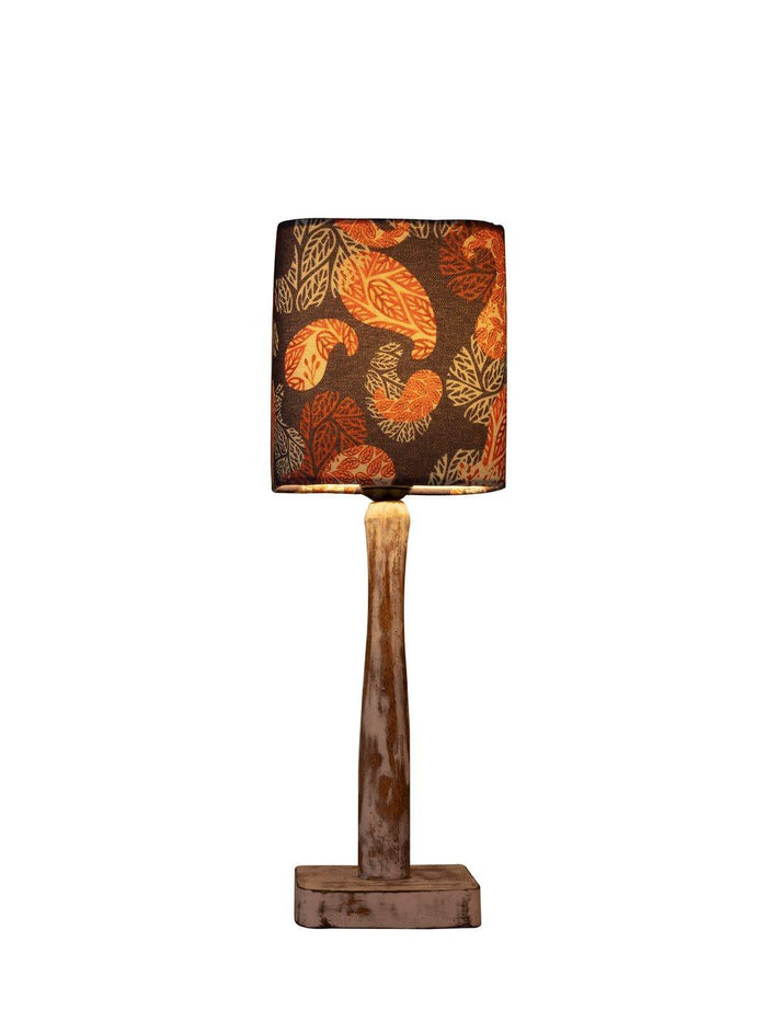 Curve Distress white Lamp with Colorful Ambee shade - Ouch Cart