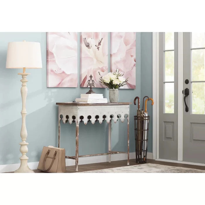 Dalia Solid Wood Top Console Table Ouch Cart