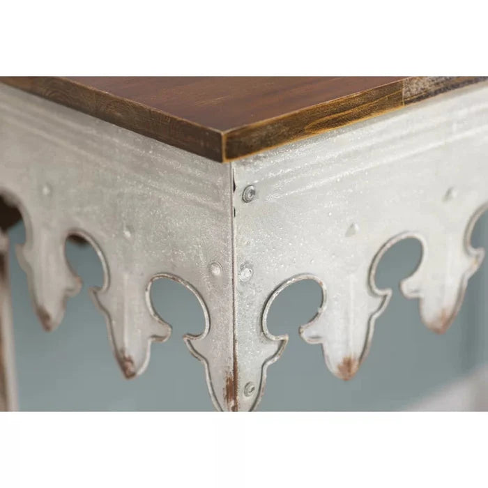 Dalia Solid Wood Top Console Table Ouch Cart