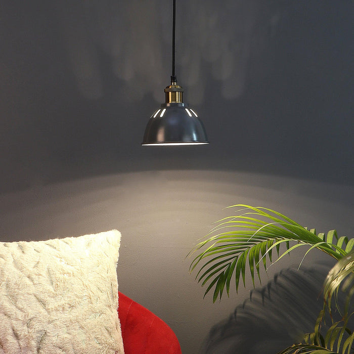 Darnar Grey Metal Hanging Light by SS Lightings - Ouch Cart