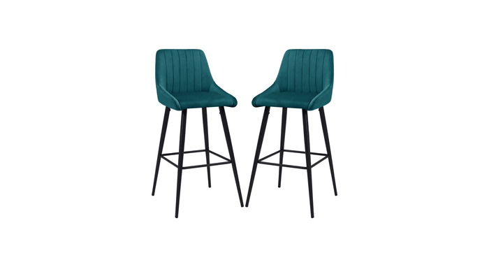 DAULTON COUNTER STOOL GREEN SET OF 2 - Ouch Cart