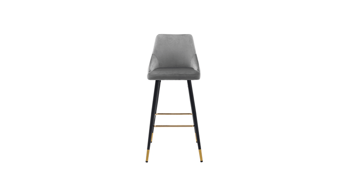 DAVAN BAR STOOL GREY SET OF 2 - Ouch Cart