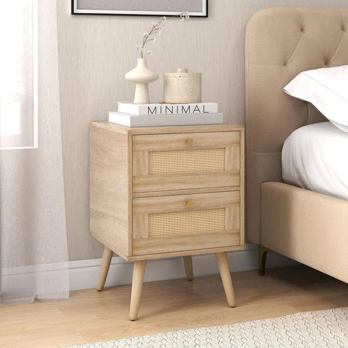 Dayha Manufactured Wood Bedside Table Ouch Cart