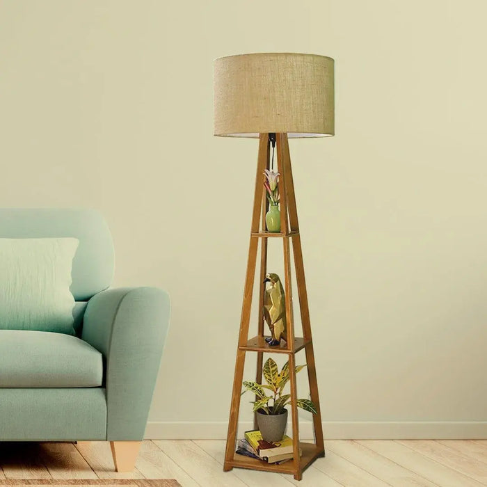 Decorative Wooden Floor Lamp for Home Decoration Living Room Corner - Ouch Cart