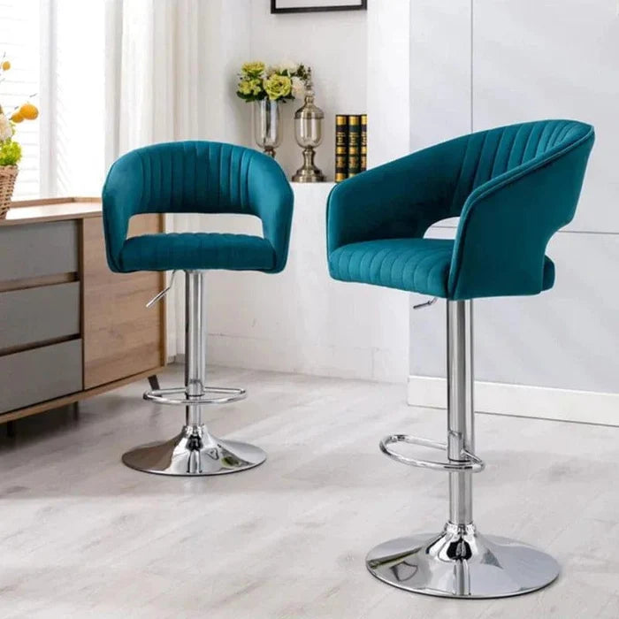 DEE SWIEL ADJUSTABLE BAR STOOL SET OF 2 - Ouch Cart